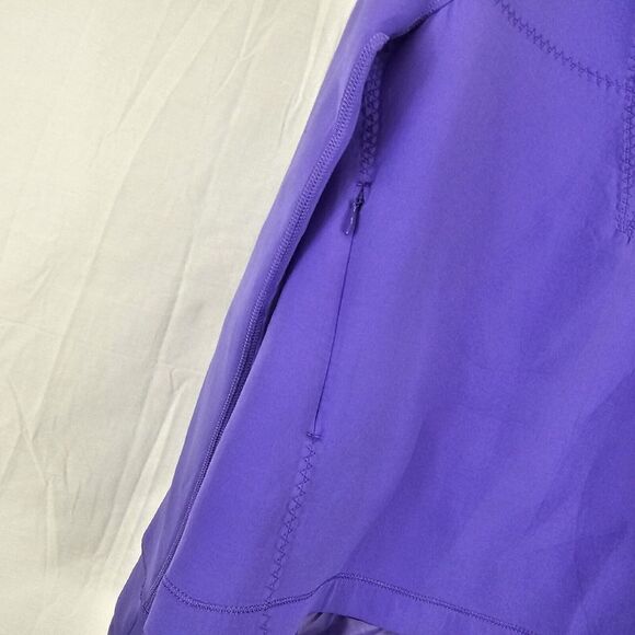 IVIVVA by Lululemon Girls 10 Star Gazer Purple Power Pullover Peplum Top Jacket - Picture 5 of 8